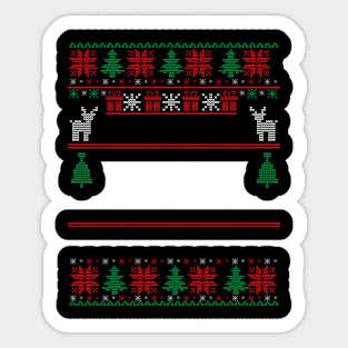 ugly sweater Sticker